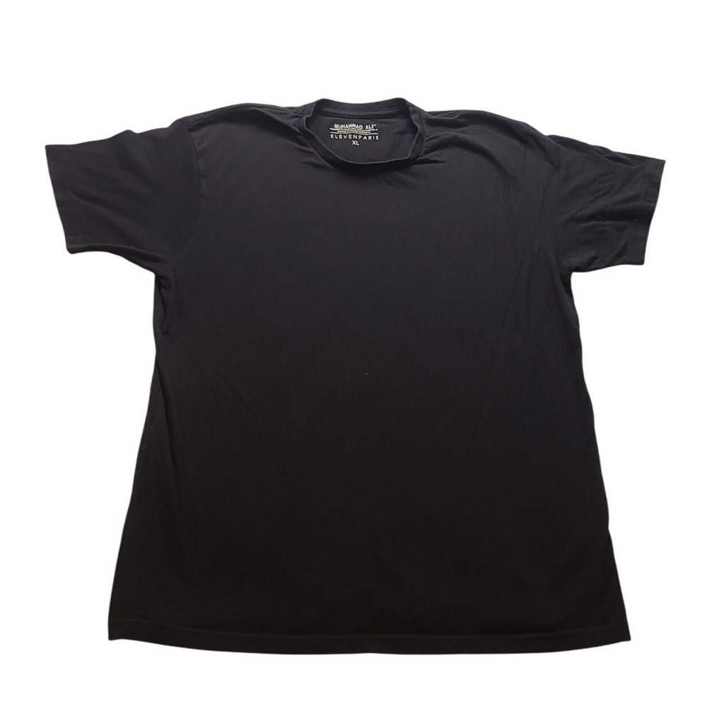 ELEVENPARIS Muhammad Ali‎ Hamed Black Cotton Crewneck T-Shirt Mens XL Casual
